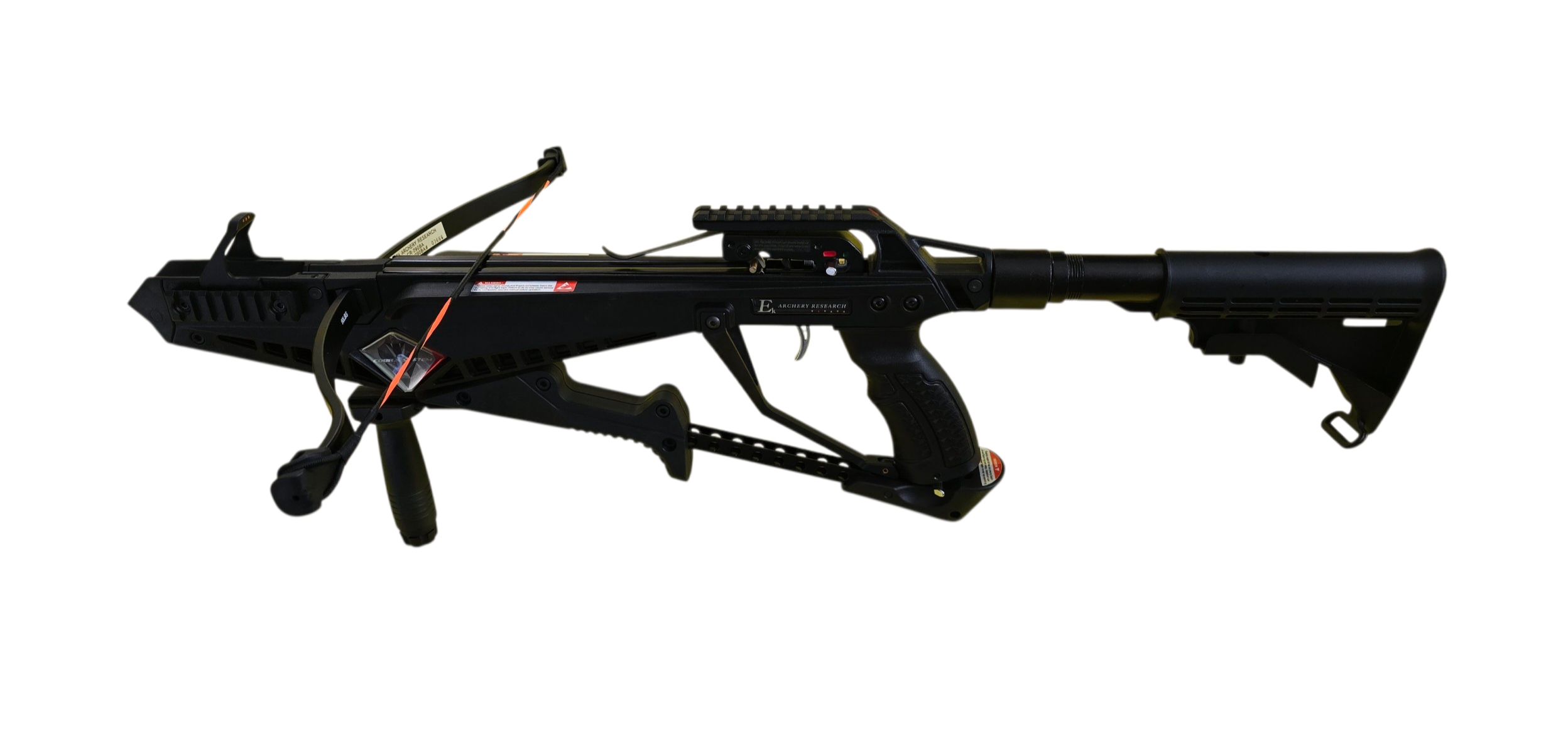 Pohled na kuši R9 z boku