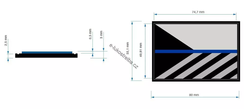 Česká republika Blue-Line nášivka PVC