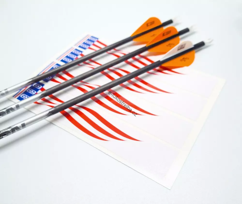 Wrap Easton Carbon Arrows Patriotic Flag 7" - 12ks