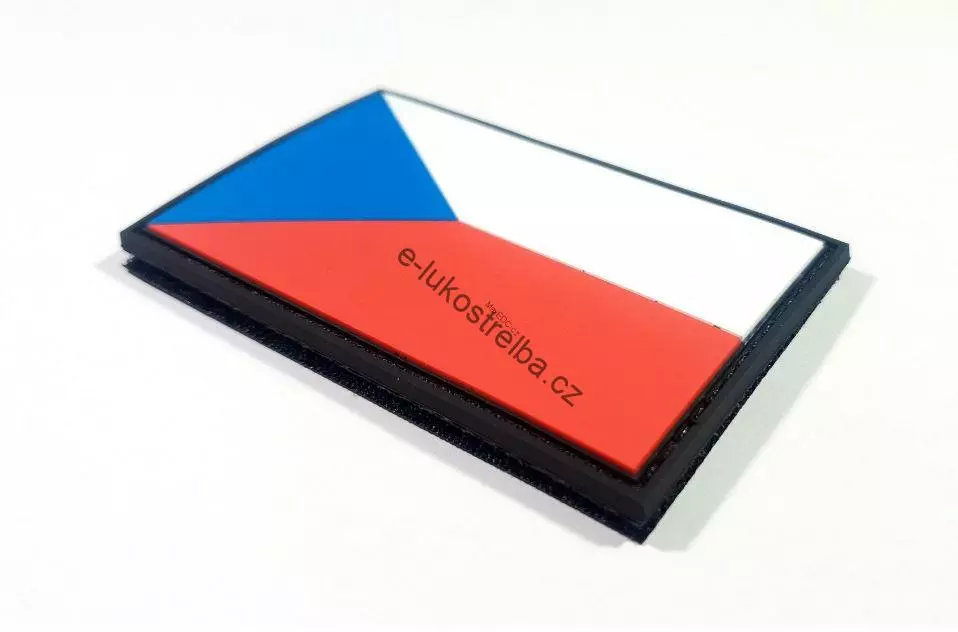 Česká republika barevná nášivka PVC (Doprodej)