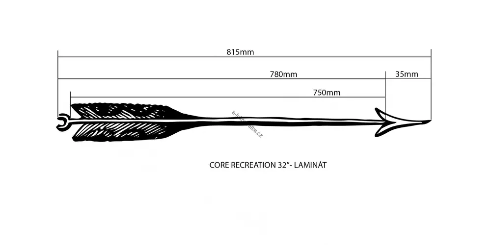 Core Recreation - Laminátový šíp 32"