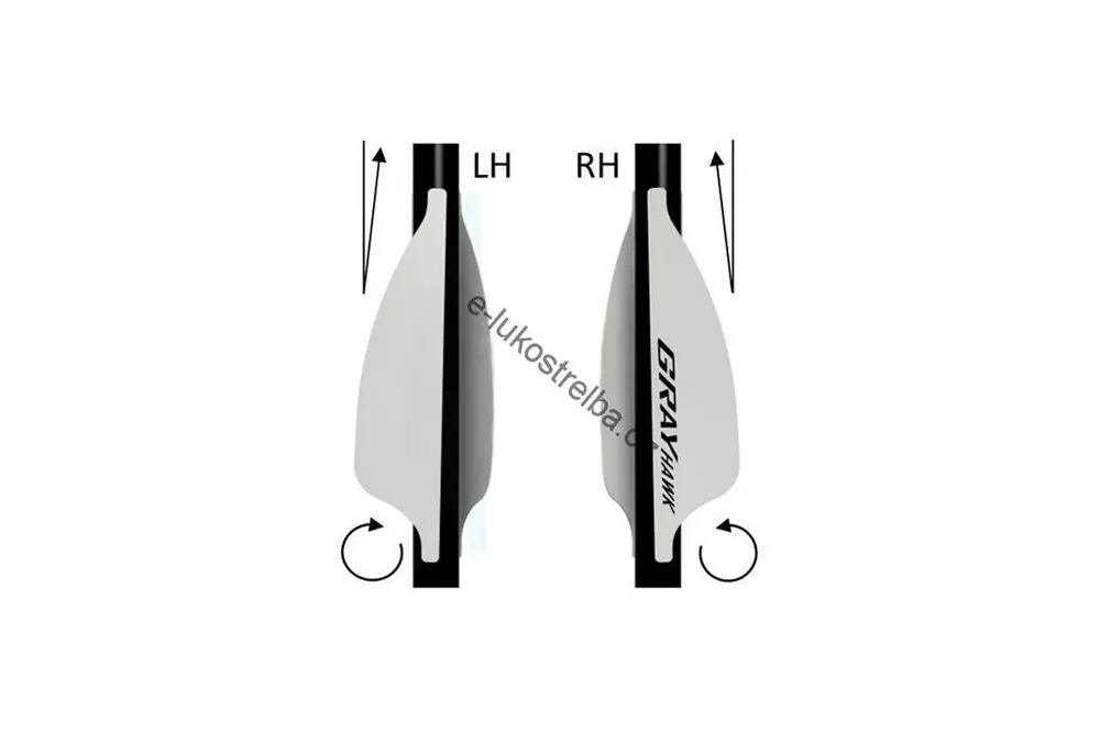 Gray Archery Gray Hawk Shield 1-3/4" křidélka 50ks