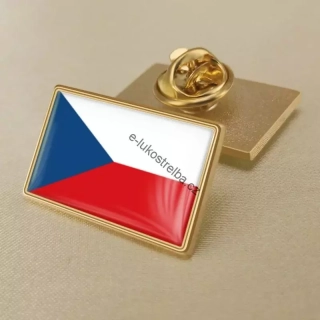 Česká vlajka pin na oděv