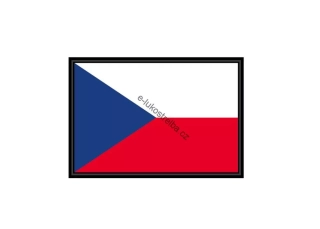 Česká republika barevná nášivka PVC