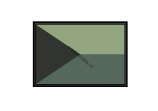 Česká republika taktická nášivka PVC green