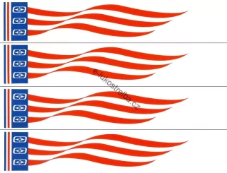 Wrap Easton Carbon Arrows Patriotic Flag 7" - 12ks