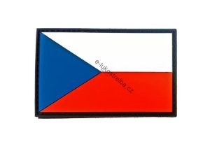 Česká republika barevná nášivka PVC (Doprodej)