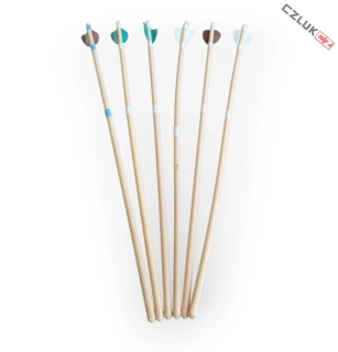 ČistéDřevo Sada dřevěných šípů 6ks