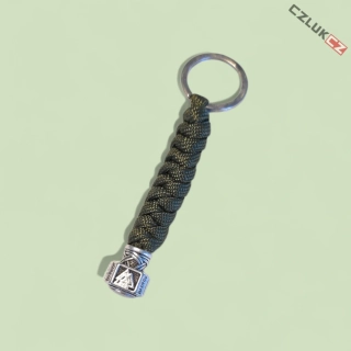 Paracord přívěsek Mjolnir - GREEN